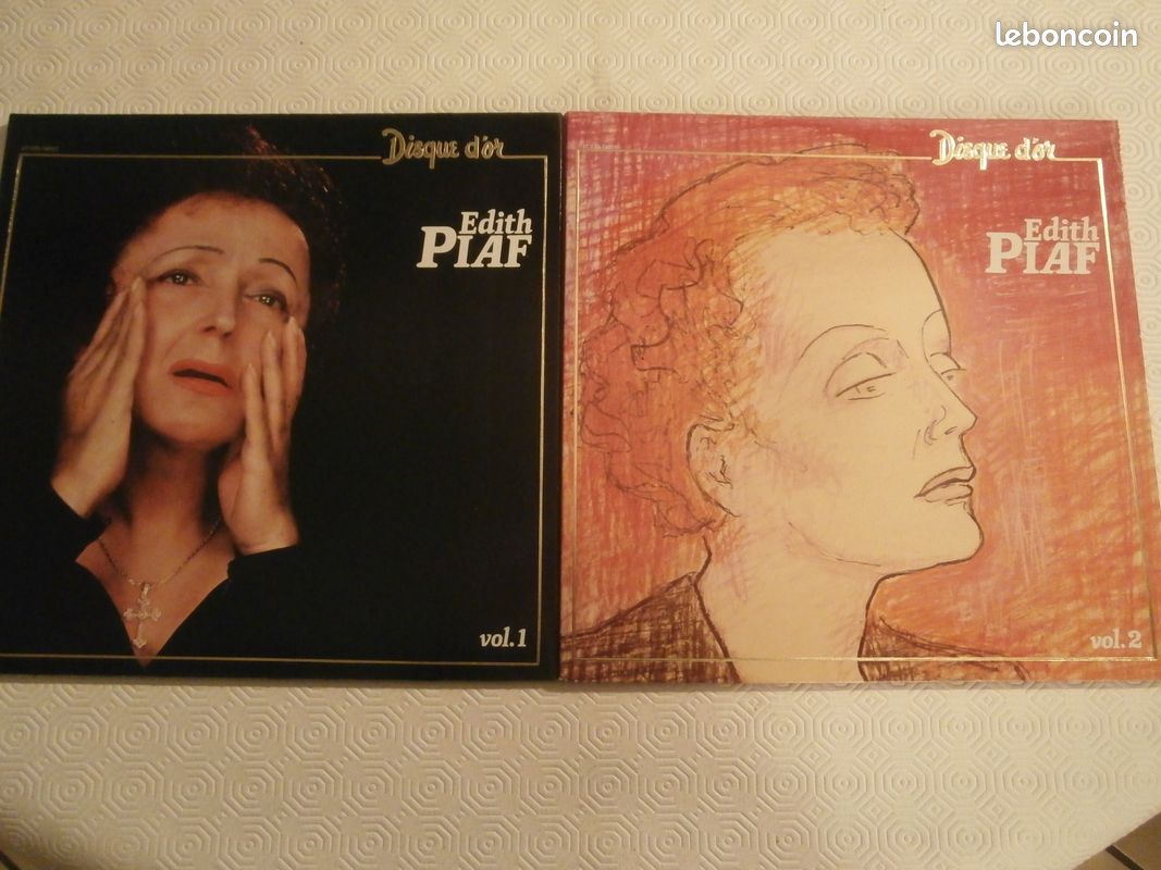 Vinyle 33T Edith Piaf Disque d'Or Volume 1 et Volume 2 - 1