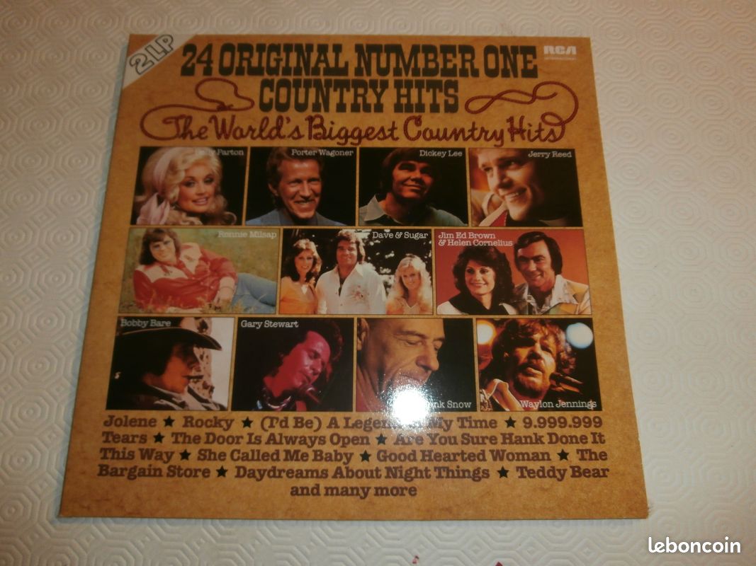 Vinyle 33T 24 original number one COUNTRY HITS - 1