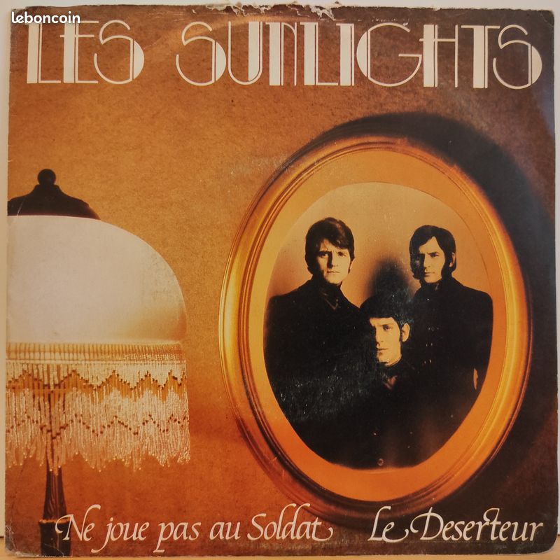 Vinyle 45T 7" SP - Les sunlights - Ne joue pas au soldat / le déserteur - 1