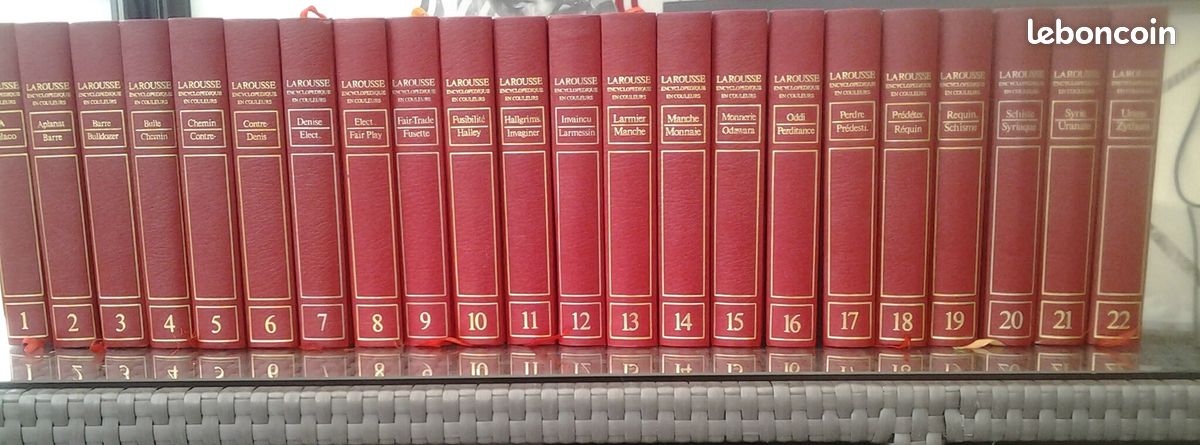 Encyclopédie Larousse 22 volumes - 1