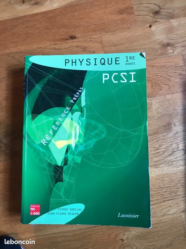 Livre physiques pcsi Lavoisier classe Prepa - 1