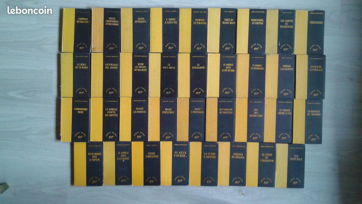 Lot C1 de 35 ouvrages cartonnés (série noire) - 1