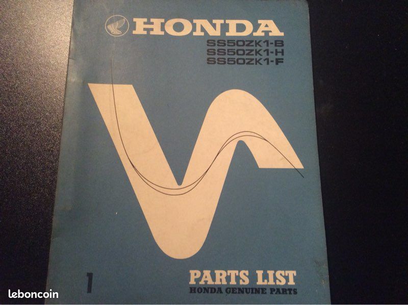 Parts list Honda SS50Z - 1