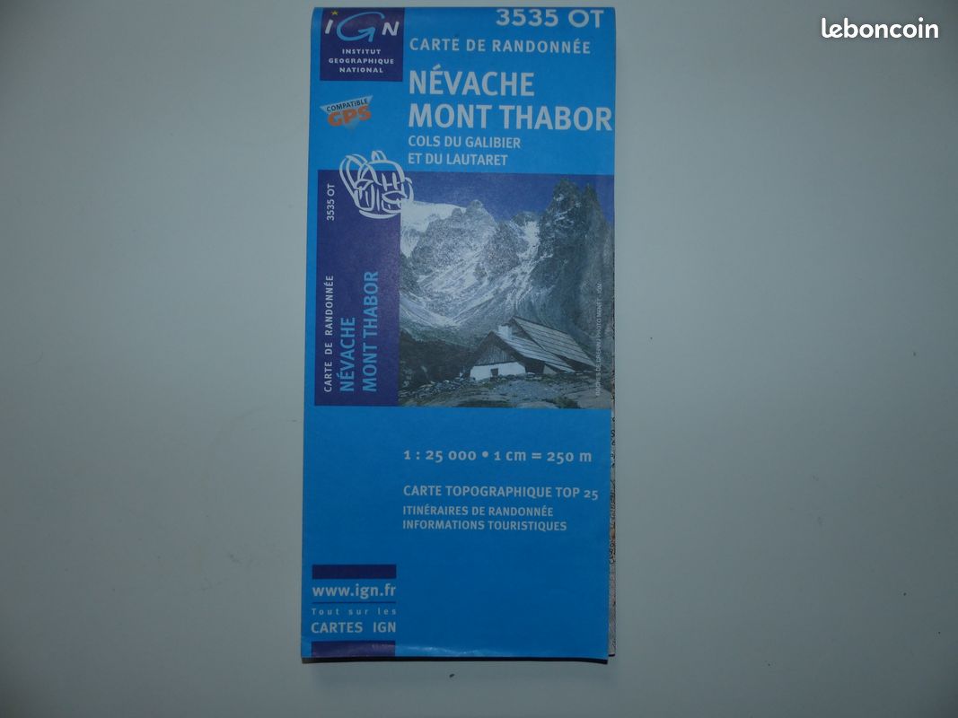 Carte IGN Névache Mont Thabor 3535 OT - 1