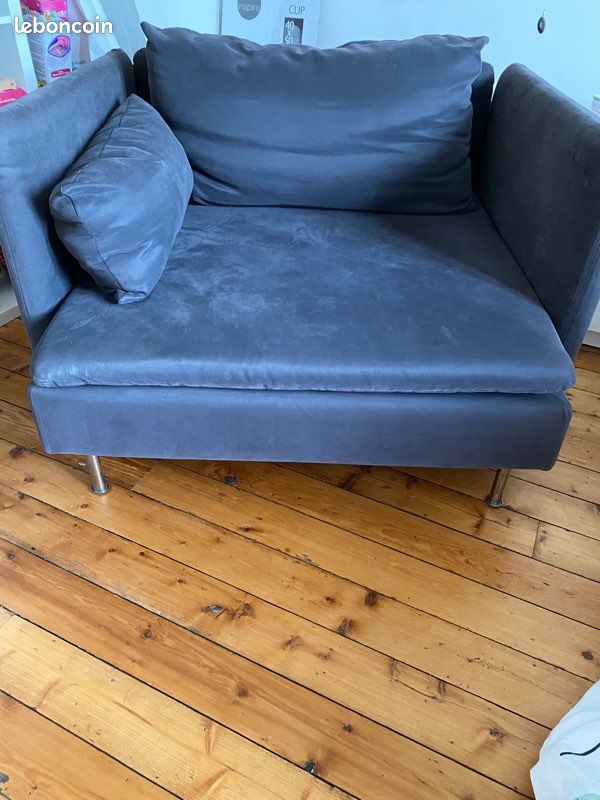 A vendre fauteuil gris foncé 60 - 1
