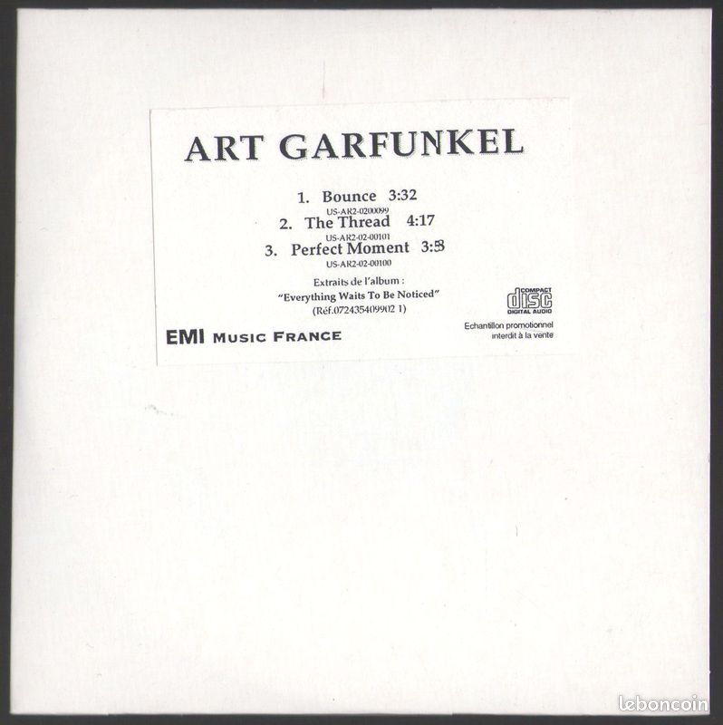 CD ART GARFUNKEL EVERYTHING WAITS TO BE NOTICEd - 1