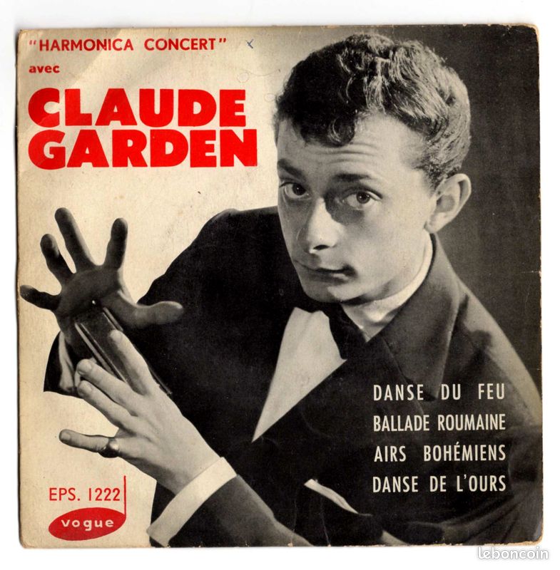 Claude GARDEN : Harmonica Concert - Vogue EPS. 1222 - France - 1