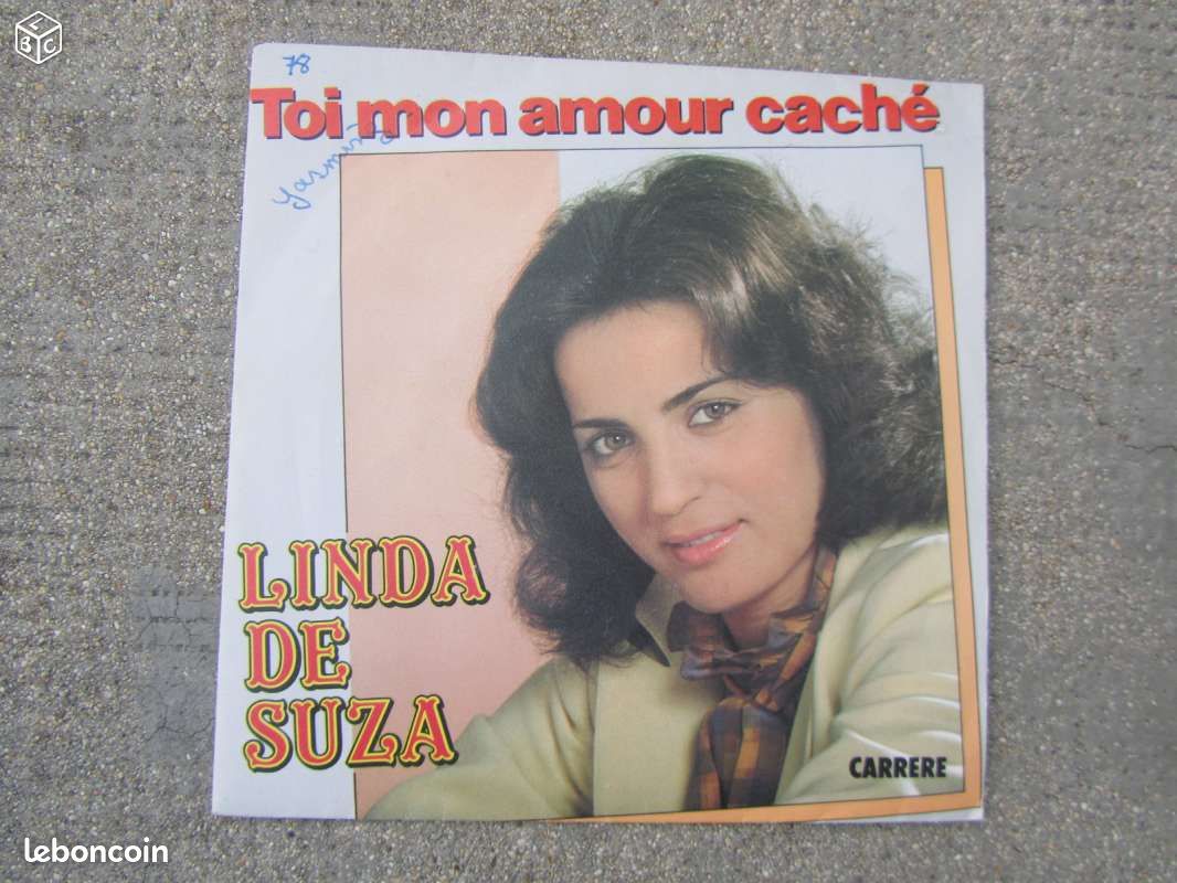 Disque 45 tours Linda de Suza / Mon amour caché - 1