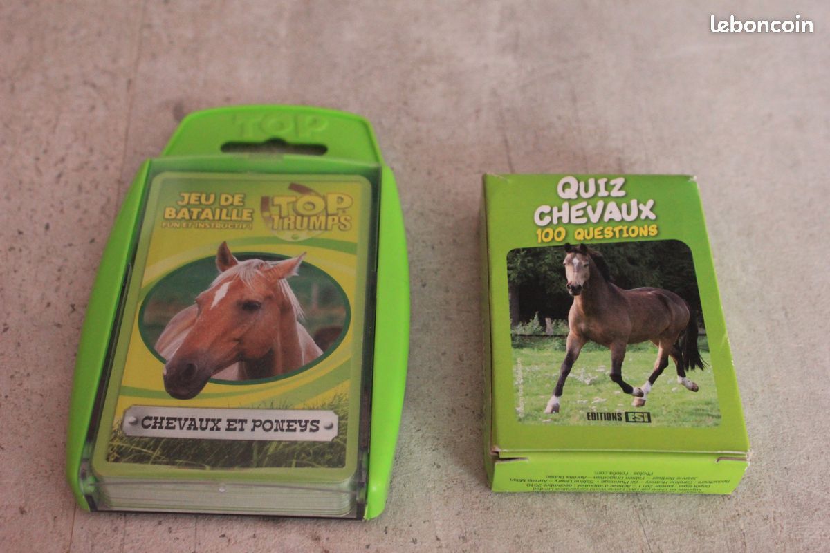 2 jeux de cartes sur les chevaux - 1
