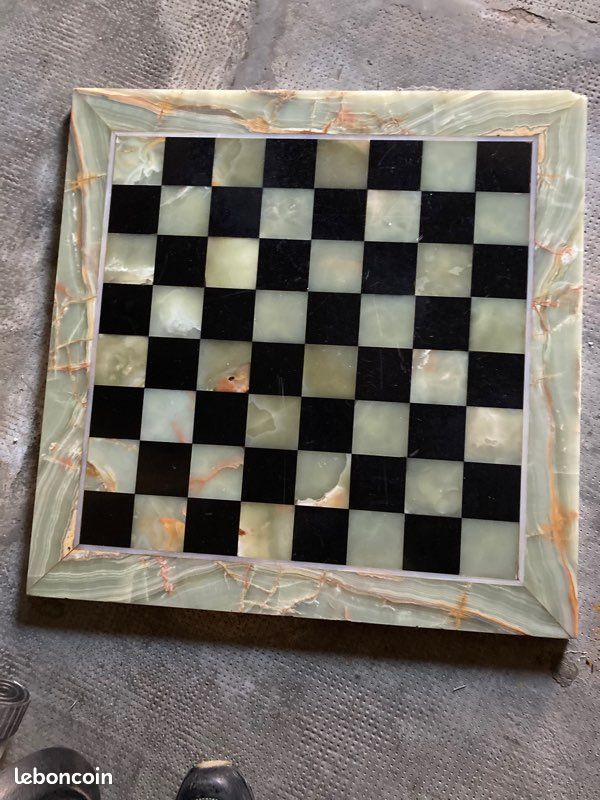 Jeux d’échec en marbre/onyx 60 × 60 - 1