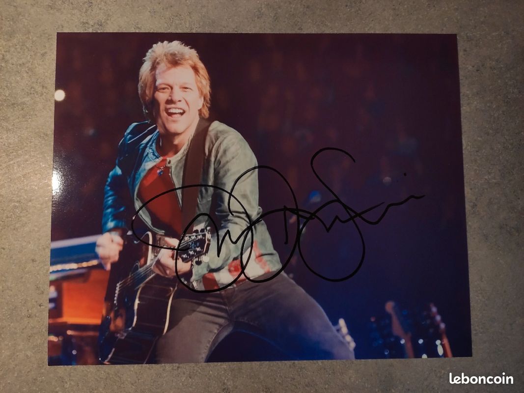 Autographe signé à la main Jon Bon Jovi - 1