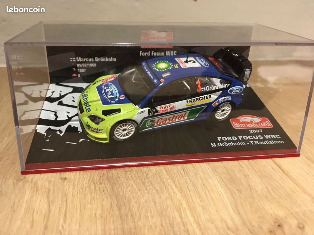 Miniature Ford Focus WRC - Rally Monte Carlo 2007 1/43 - 1