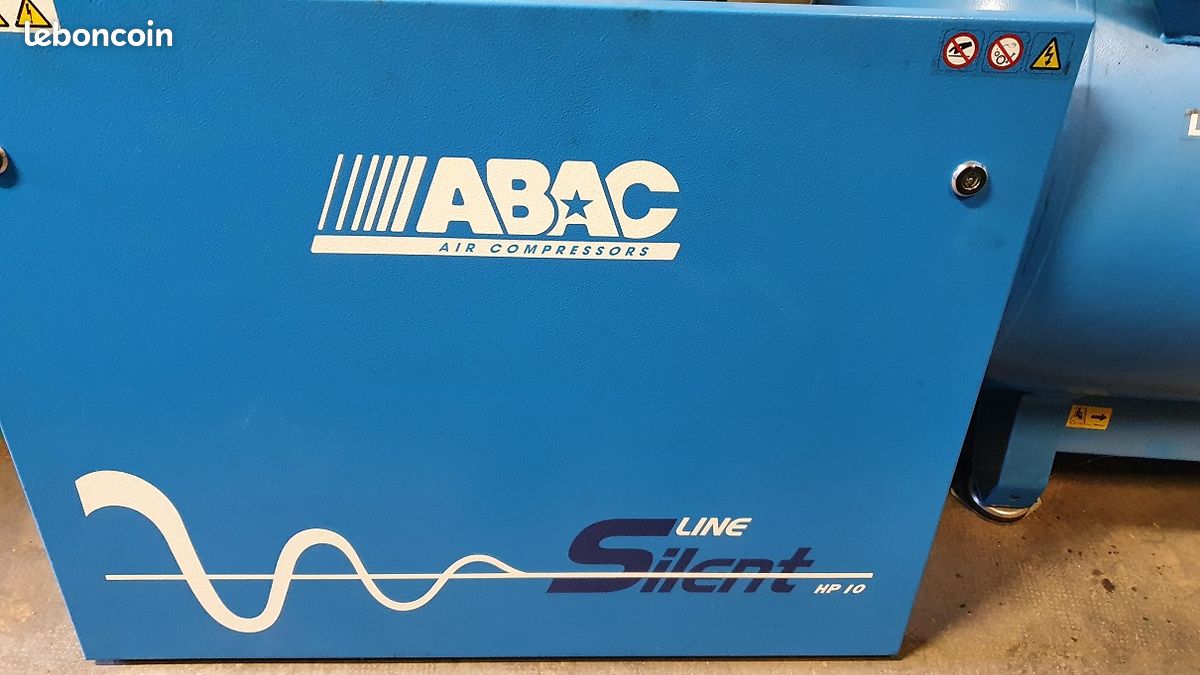 Compresseur ABAC 10cv 500l moteur neuf - 1