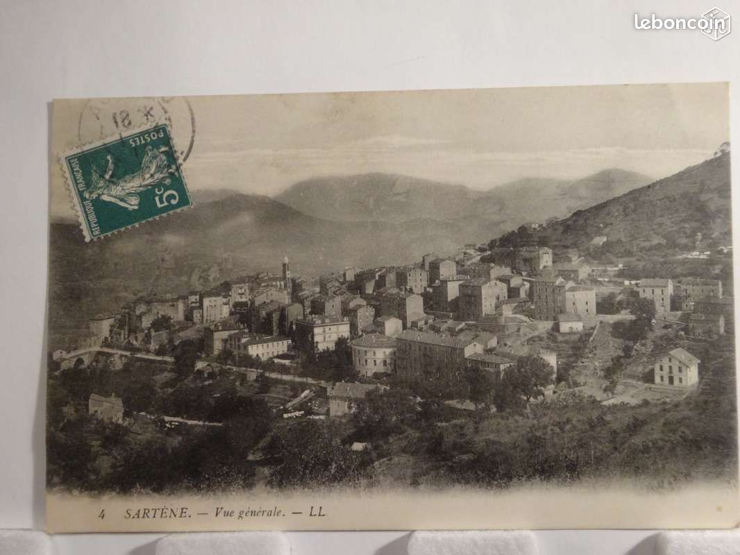 Carte postale ancienne de SARTENE en 1911 - 1