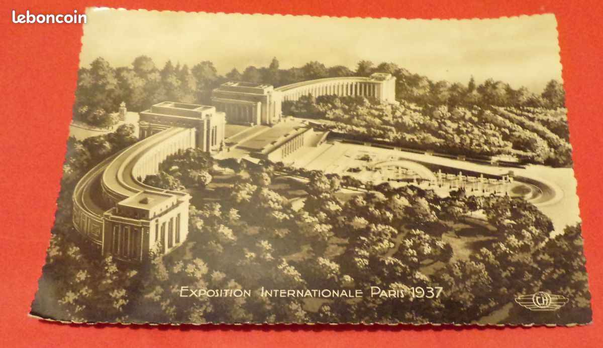 Carte postale paris : expo internationale de 1937 - 1