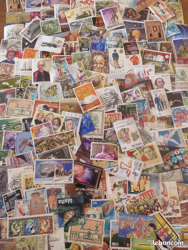 Lot de 200 superbes timbres de MALTE - 1