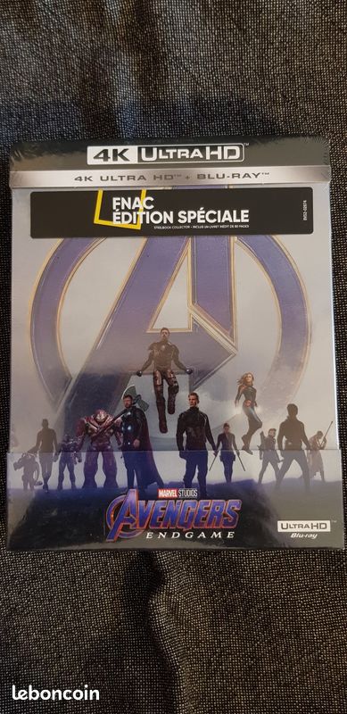 Steelbook Avengers Endgame édition spéciale fnac 4k + bluray - 1