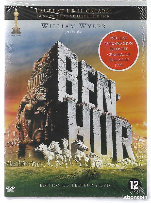 BEN-HUR - avec Charlton Heston / Coffret Edition Prestige 4 DVD Neuf sous blister - VF - 1