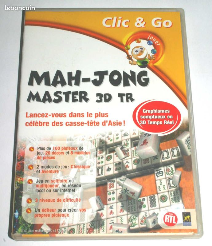 Jeu Mah-Jong Master 3D TR pour Windows - 1