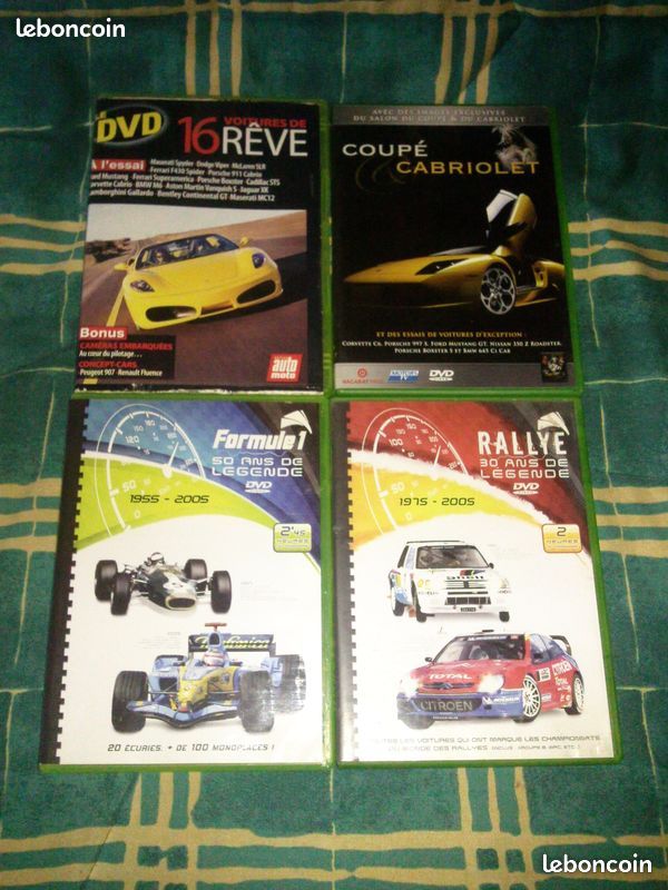Lot de 4 DVD de voitures - 1
