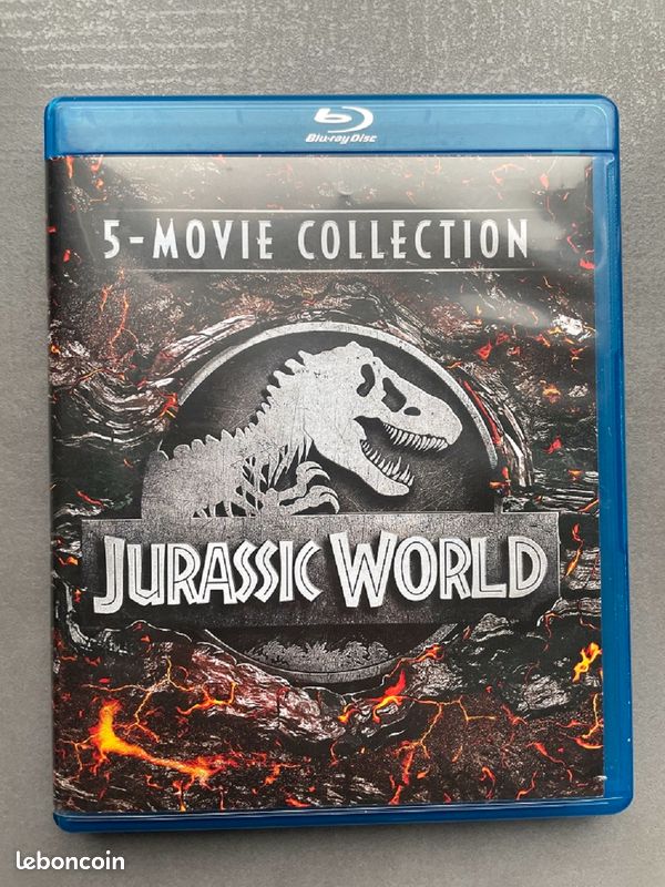 Coffret Blu ray 5 films intégrale Jurassic Park Jurrasic World - 1