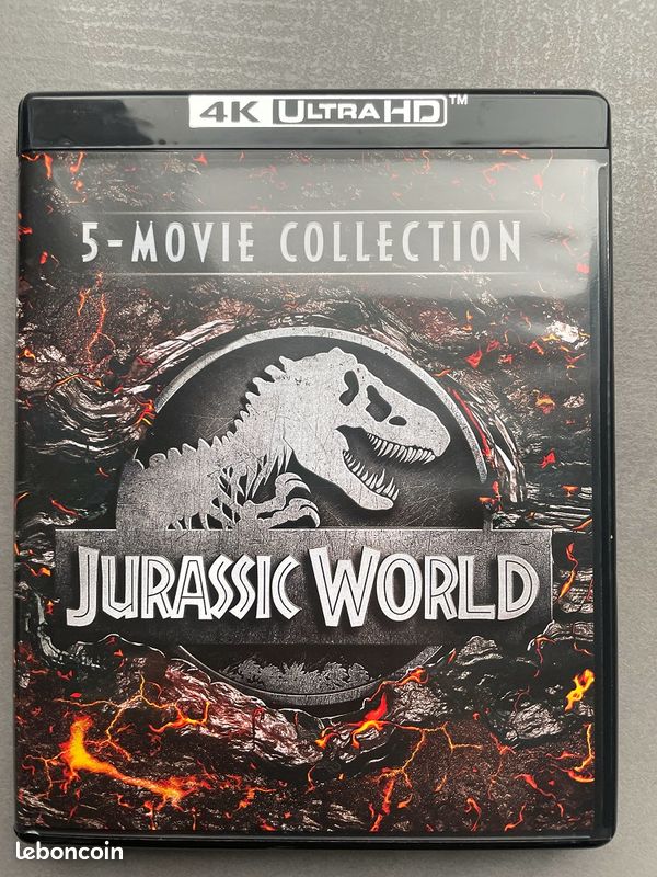 Coffret Blu ray 4K 5 films intégrale Jurassic Park / Jurassic World - 1