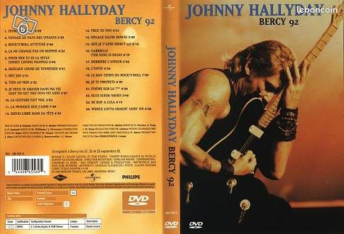 Johnny hallyday Bercy 92 DVD Spectacle - 1