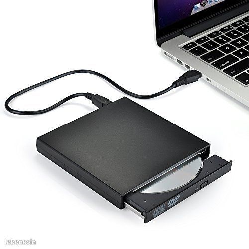 Graveur Lecteur externe CD DVD compatible Mac et Windows - 1