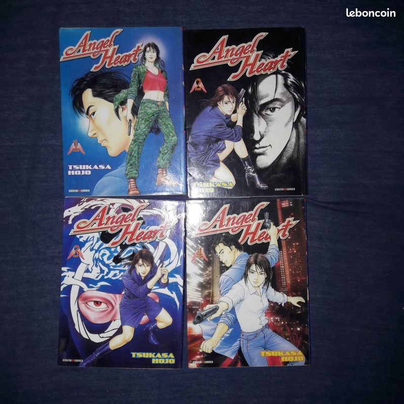 Lot de 4 tomes angel heart manga de tsukasa hojo tomes 1 à 4 - 1