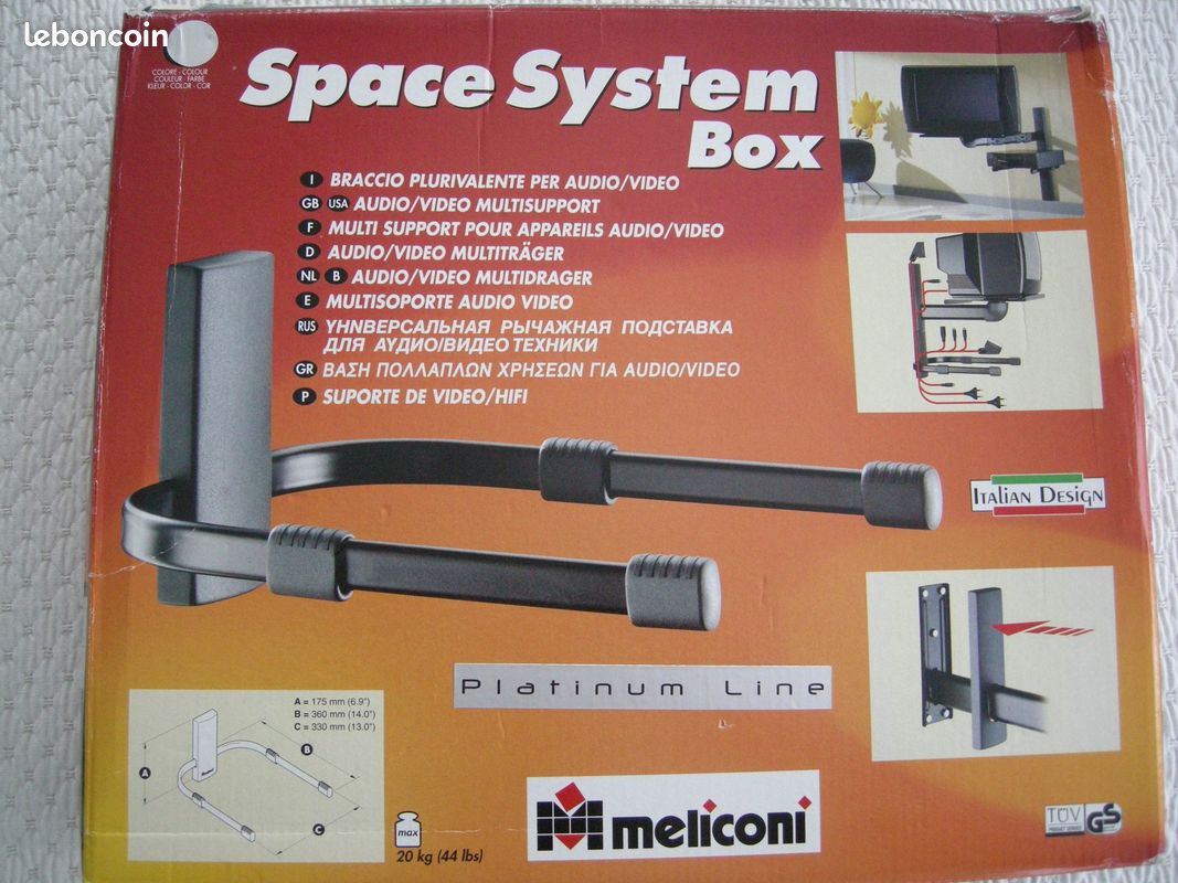 Multi support pour appareils audio vidéo Méliconi - 1