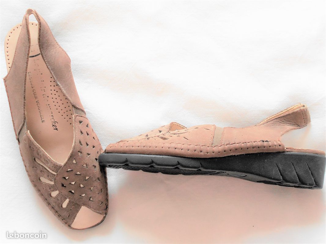 Chaussures LUXAT p 37 cuir neuves , ENVOI OFFERT - 1