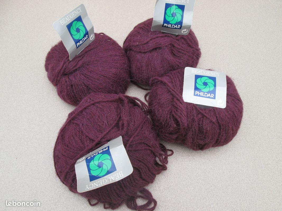 Fil à tricoter violet - 1