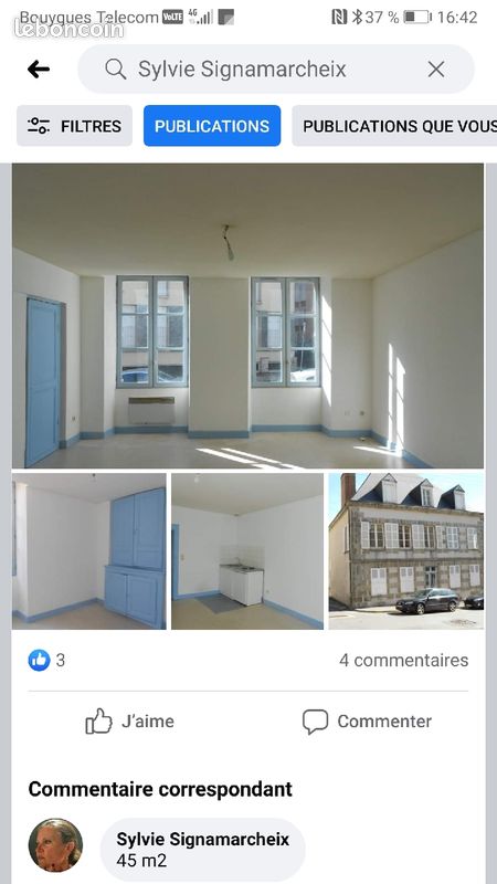 A louer appartement T1 bisGuéret hyper centre - 1