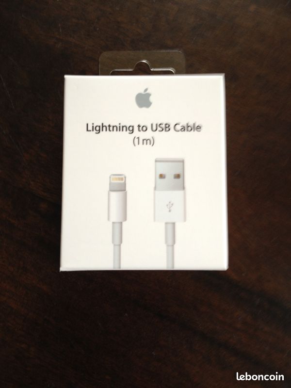 Apple Câble Lighting vers Usb (1m) (NEUF) - 1