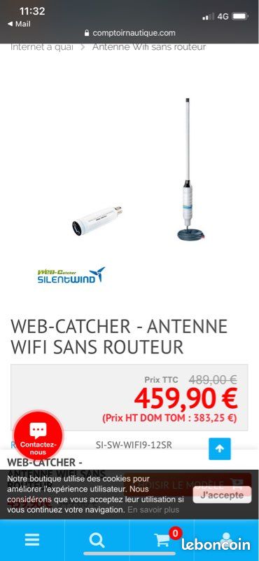 Web-catcher - antenne wifi sans routeur - 1