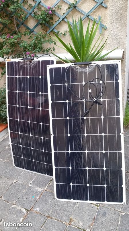 2 Panneaux solaire souple 2X100 flexible 12 volts - 1