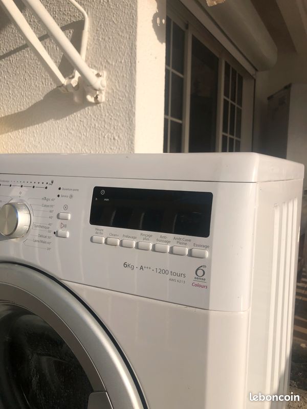 Machine à laver 1200Tr 6kgA+++LIVRÉE - 1