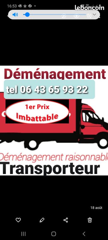 Déménagement transport livraison manutention - 1