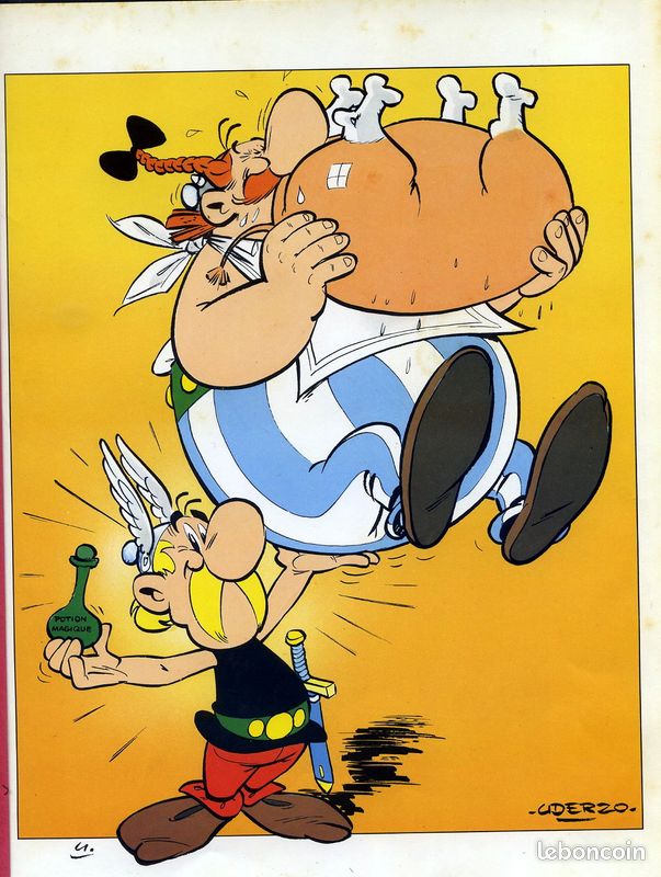 Rare asterix obelix uderzo © dargaud 1985 - 1