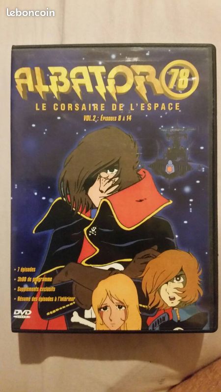 Lot de 2 dvd " Capitaine Flam, Albator 78 - 1