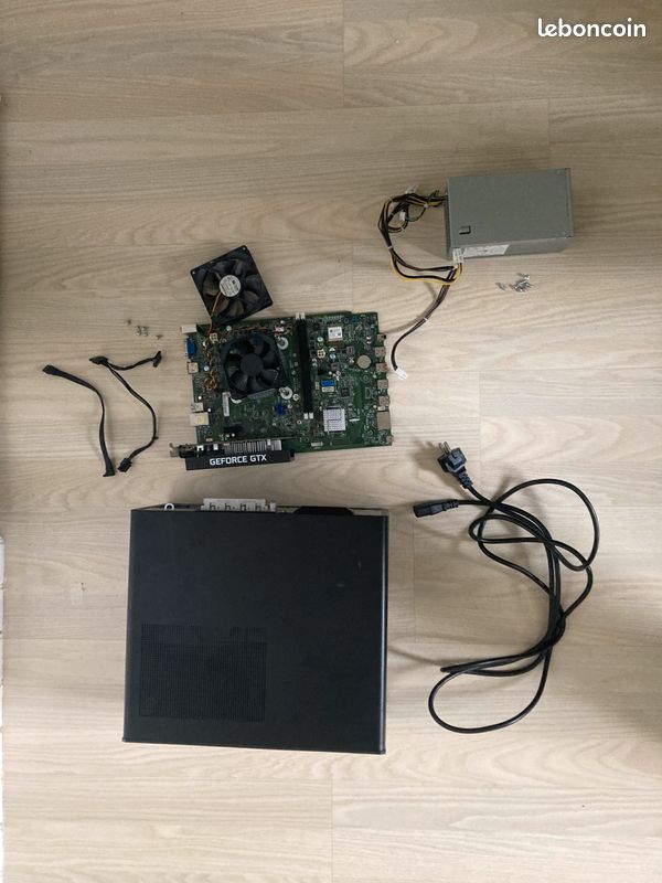 Nvidia GTX 1650 avec carte mère HP gaming avec ventirad et un ventilateur + boîtier HP+alimentation - 1