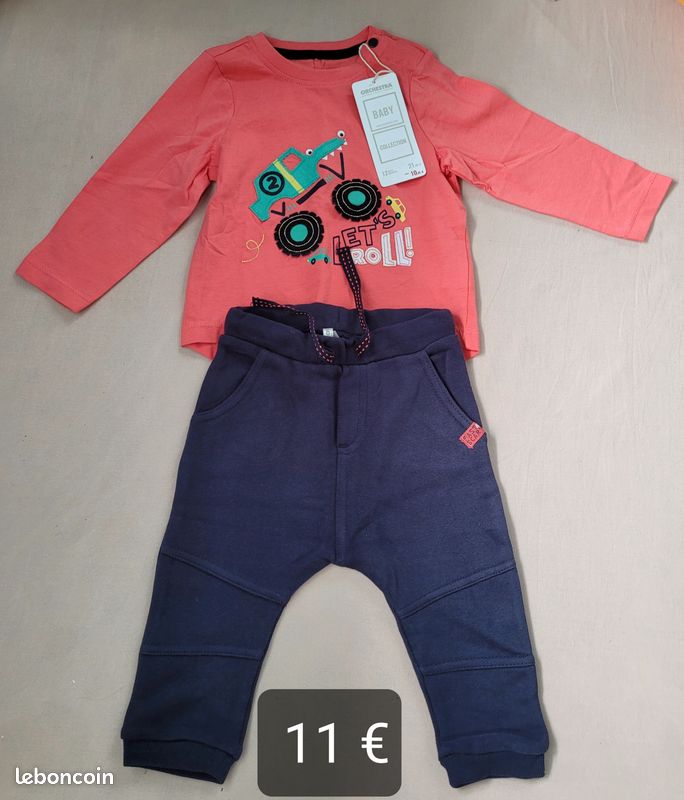 Vend vêtements bébé garçon neuf avec étiquette 1 an - 1