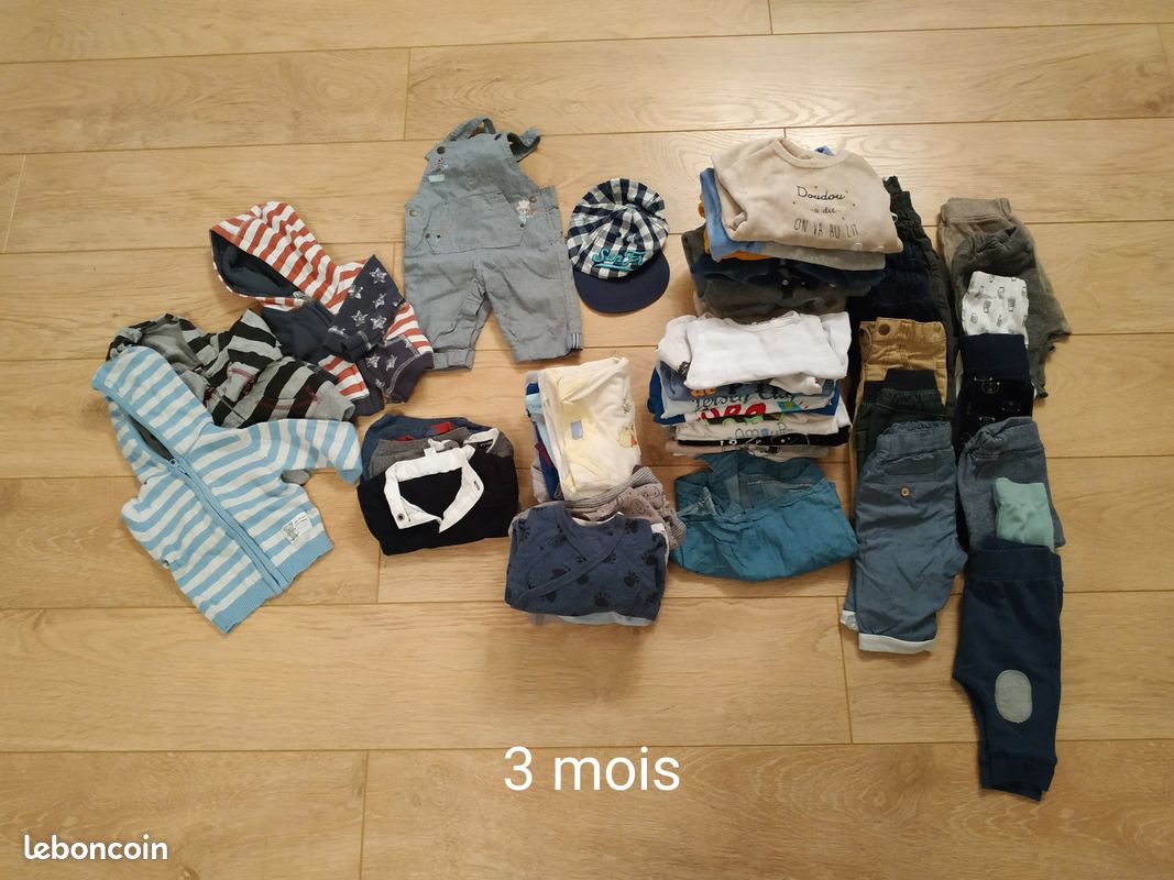 Lot de vêtements ( 61 pièces) - 3 mois - 1